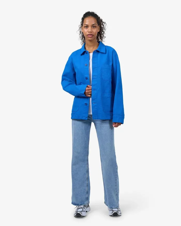 Women Workwear Jackets Colorful Standard Organic Workwear Jacket Cherry Blossom