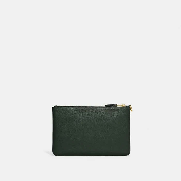 Women Wristlets Coach Small Wristlet Brassamazon Green