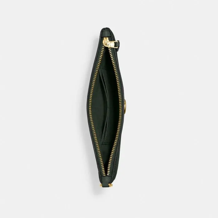 Women Wristlets Coach Small Wristlet Brassamazon Green