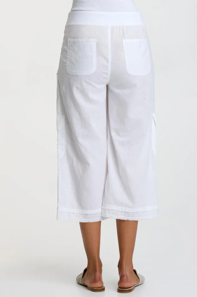 XCVI Linen Birk Gaucho Women Crops