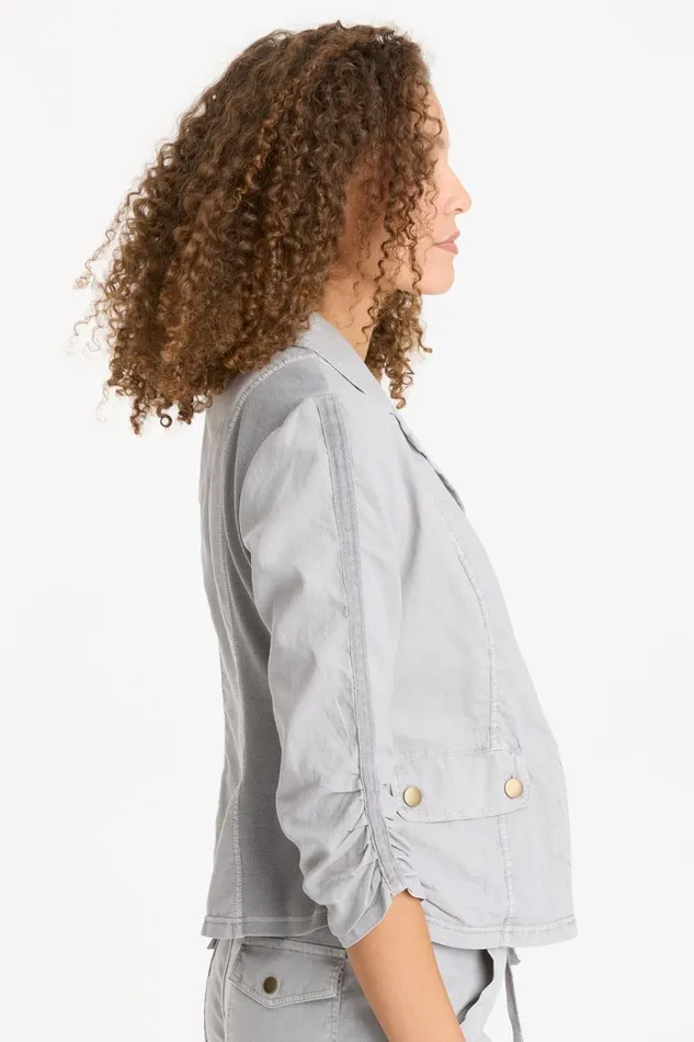 XCVI Linen Folksy Jacket Women Jackets
