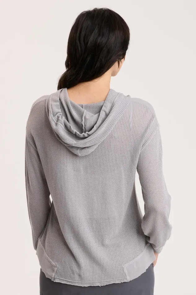 XCVI Mesh Sidel Hoodie Women Sweatshirts