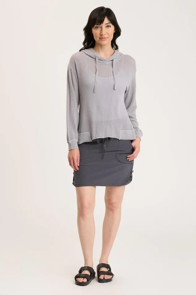 XCVI Mesh Sidel Hoodie Women Sweatshirts