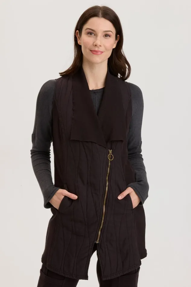 XCVI Oldrich Quilted Vest Women Vests
