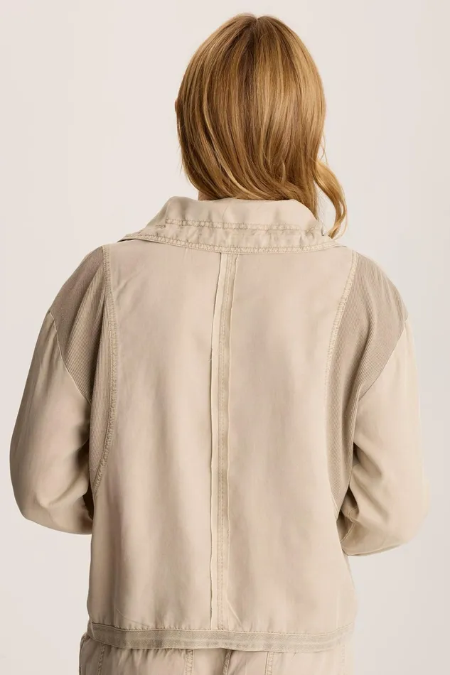 XCVI Oziel Twill Relaxed Utility Jacket Women Jackets