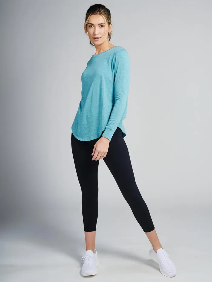 Yoga Studio Women Tasc Performance Longline Long Sleeve Shirts