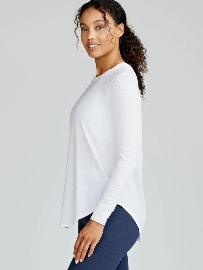 Yoga Studio Women Tasc Performance Longline Long Sleeve Shirts