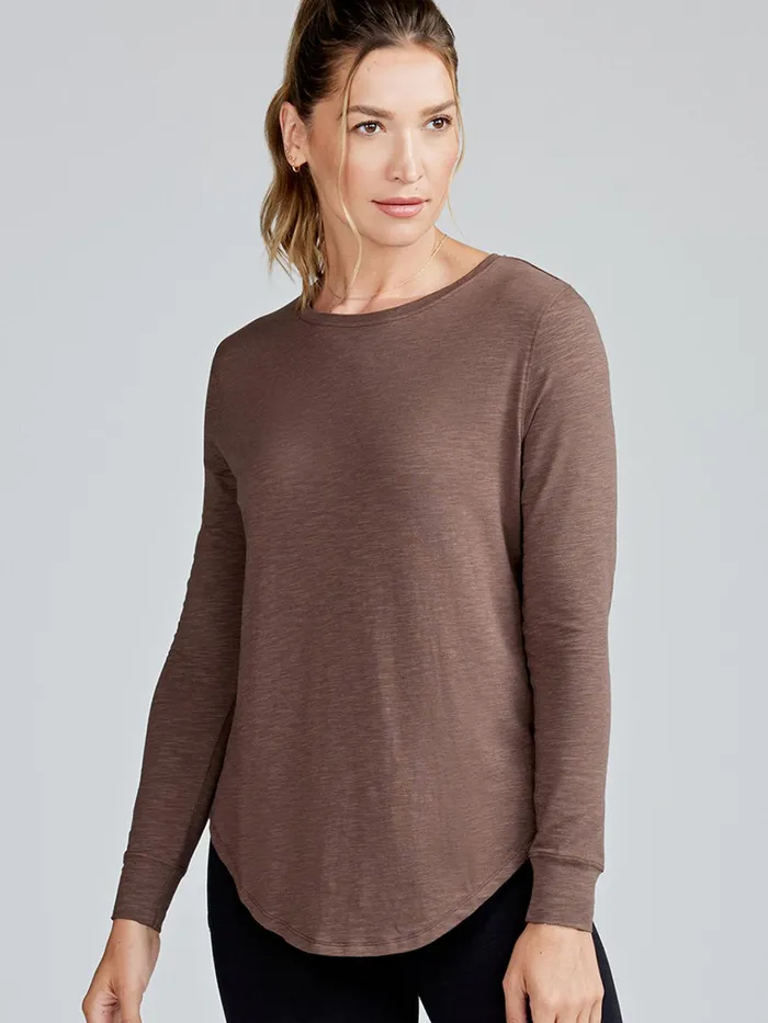 Yoga Studio Women Tasc Performance Longline Long Sleeve Shirts