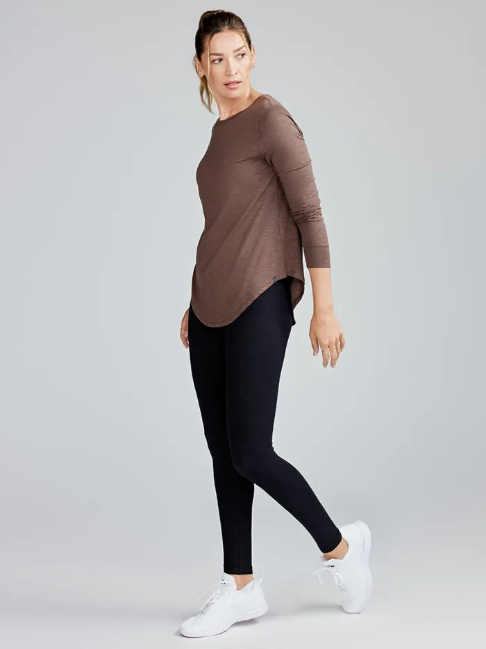 Yoga Studio Women Tasc Performance Longline Long Sleeve Shirts