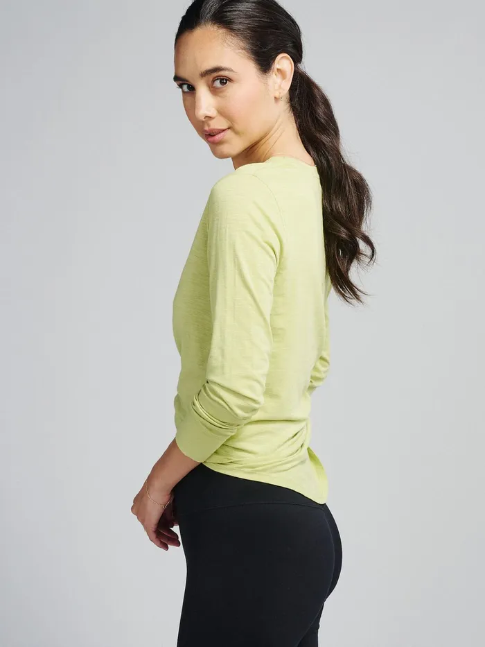 Yoga Studio Women Tasc Performance Longline Long Sleeve Shirts