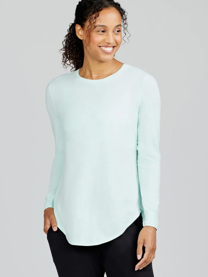 Yoga Studio Women Tasc Performance Longline Long Sleeve Shirts