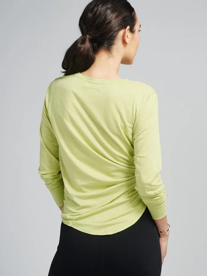 Yoga Studio Women Tasc Performance Longline Long Sleeve Shirts