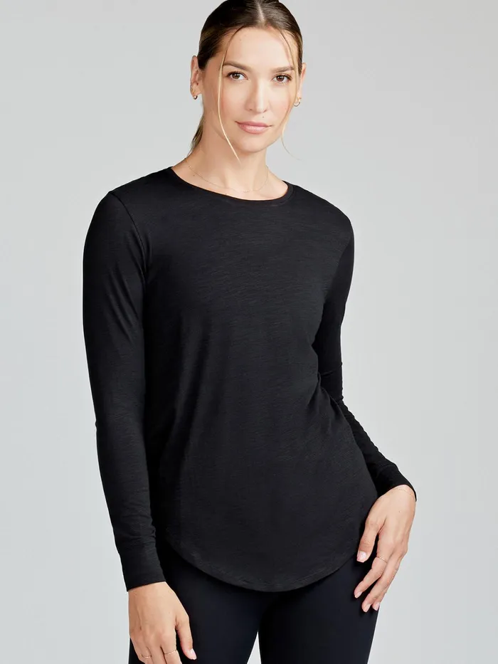 Yoga Studio Women Tasc Performance Longline Long Sleeve Shirts