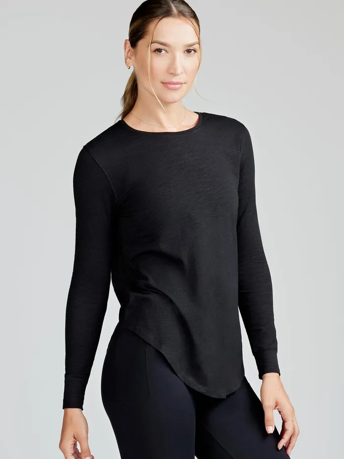 Yoga Studio Women Tasc Performance Longline Long Sleeve Shirts