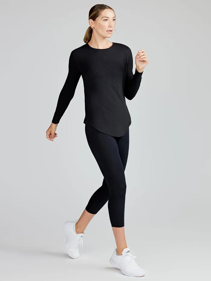 Yoga Studio Women Tasc Performance Longline Long Sleeve Shirts