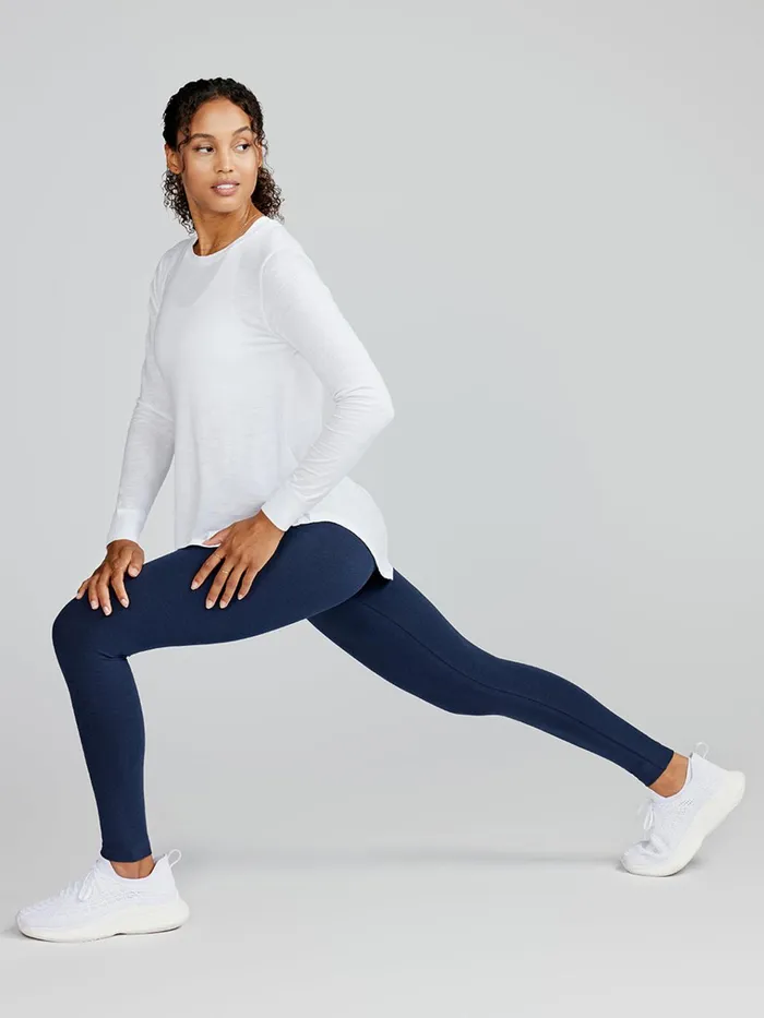 Yoga Studio Women Tasc Performance Longline Long Sleeve Shirts