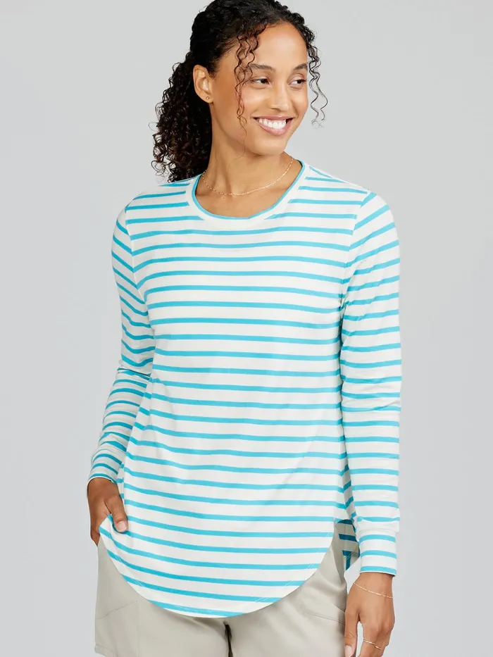 Yoga Studio Women Tasc Performance Longline Long Sleeve Shirts