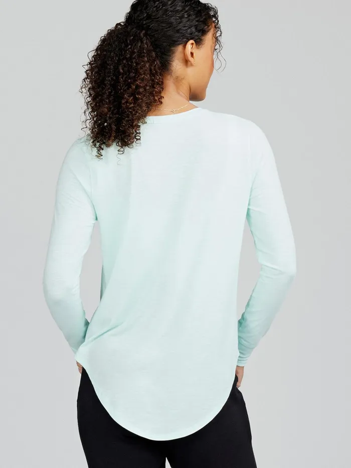 Yoga Studio Women Tasc Performance Longline Long Sleeve Shirts