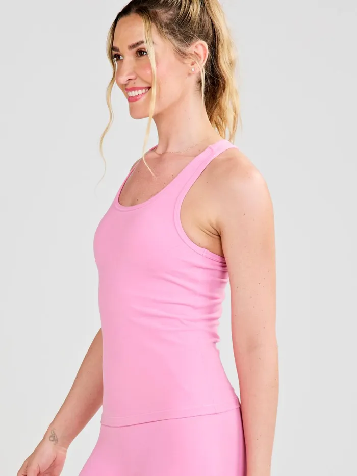 Yoga Studio Women Tasc Performance Sculptive Racer Back Tank With Builtin Bra