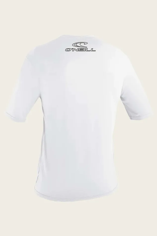 YOUTH BASIC SKINS 50 SS SUN SHIRT White Kids O039NEILL Youth Wetsuits