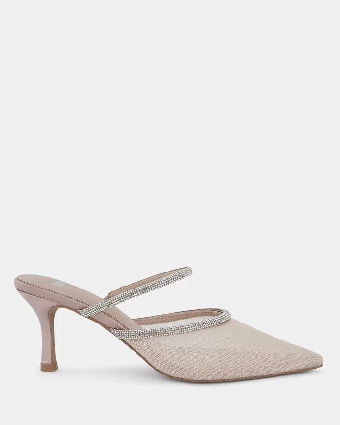 ZIGBY NUDE Closed Toe Heels Party NOVO Shoes Women