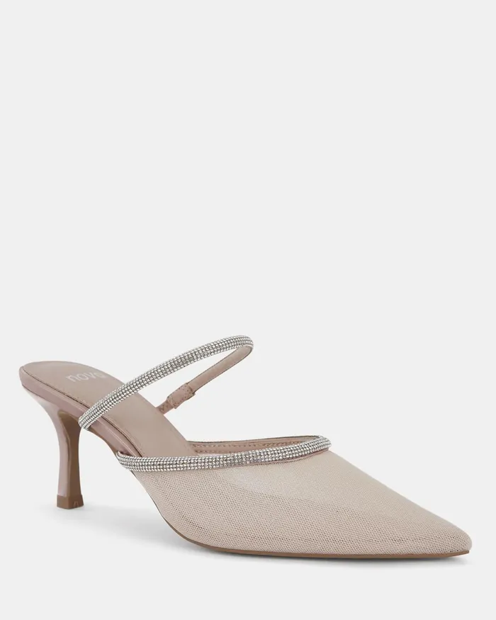 ZIGBY NUDE Closed Toe Heels Party NOVO Shoes Women