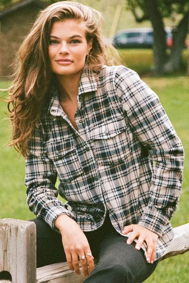 ZUMA SUPERLEECE FLANNEL SHIRT Brown Sugar Women O039NEILL Clothing